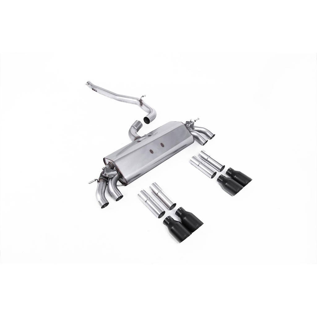MILLTEK SSXAU470 Cat-back Quad 100mm GT100 AUDI S3 2.0 TFSI quattro Saloon&Cabrio 8V Photo-0 