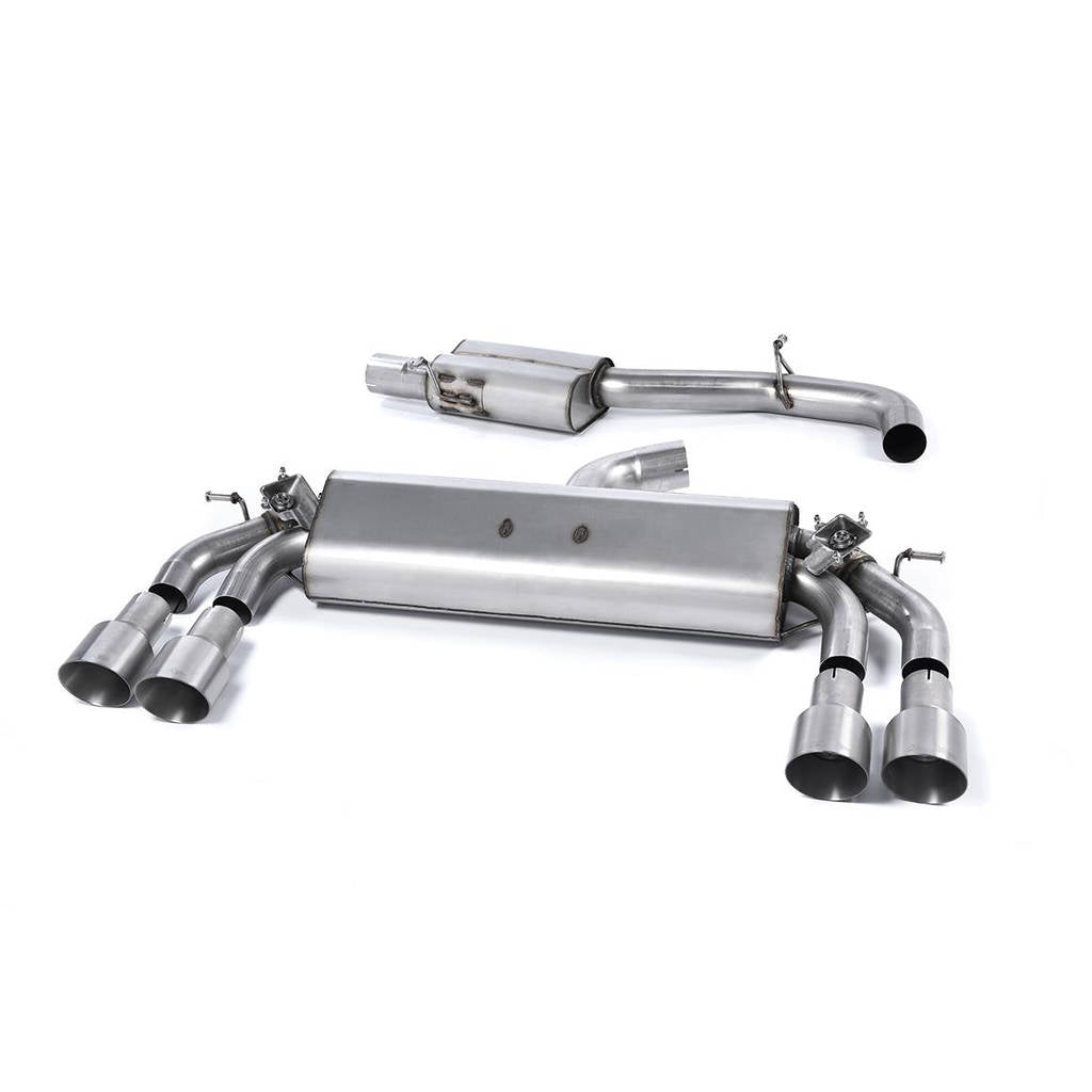 MILLTEK SSXAU422 Cat-back Quad 100mm GT100 ECA AUDI S3 2.0 TFSI quattro Sportback 8V Photo-0 