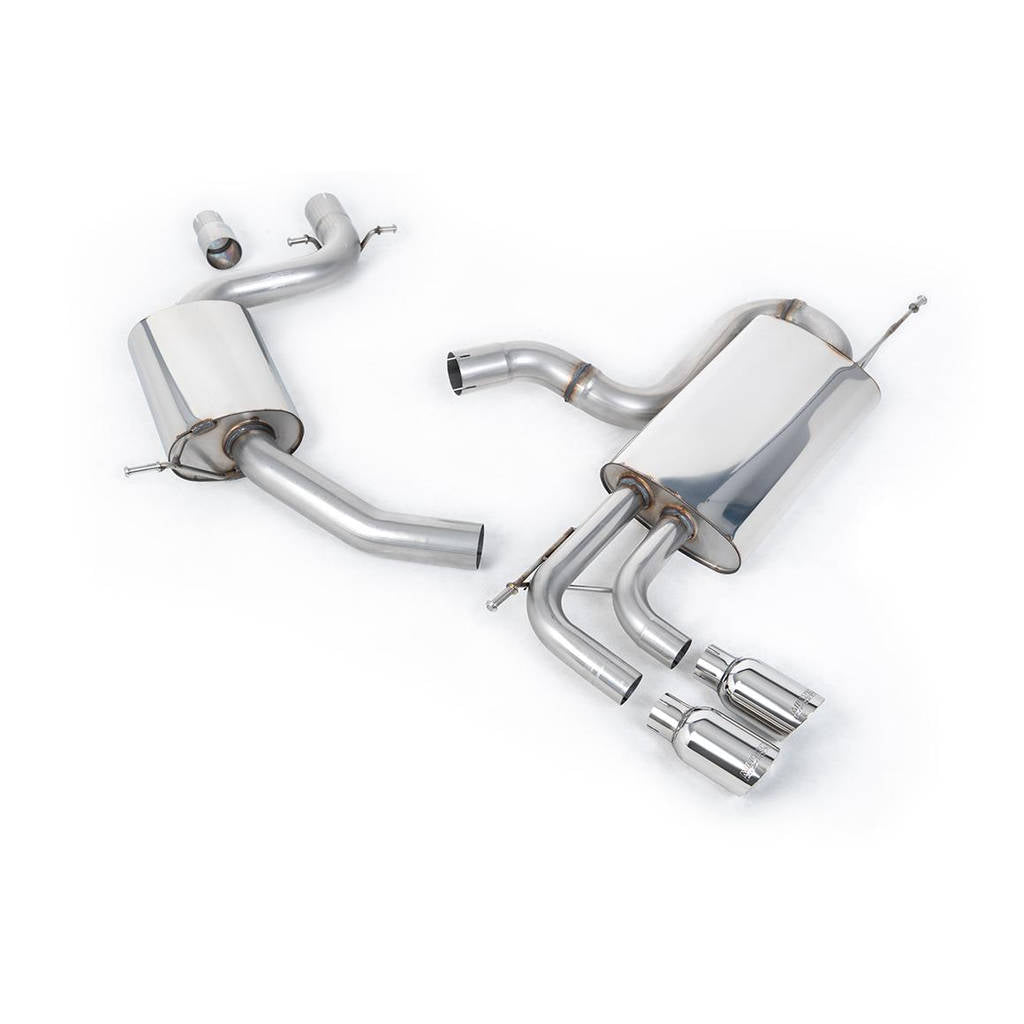 MILLTEK SSXVW196 Cat-back Twin 80mm GT80 VW Golf Mk6 GT 1.4 TSI 160PS Photo-0 