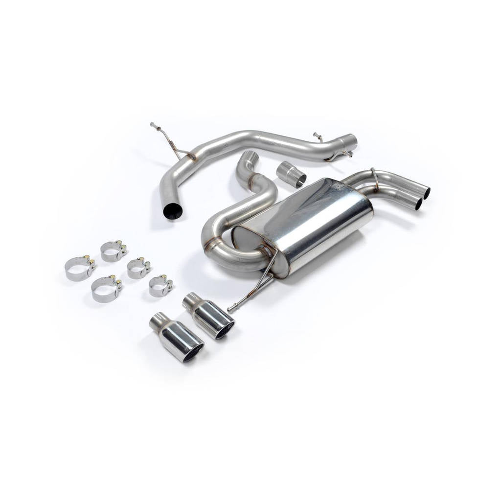MILLTEK SSXVW147 Cat-back Twin 80mm Jet ECA VW Golf Mk5 GTi 2.0T FSI Photo-1 