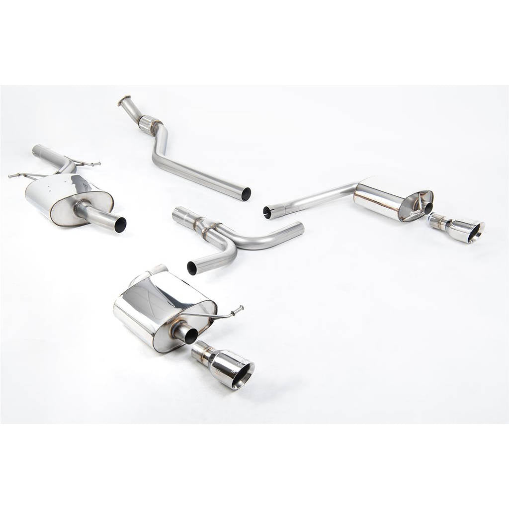 MILLTEK SSXAU248 Cat-back GT100 ECA AUDI A4 2.0 TFSI S line B8 (2WD and quattro manual-only) Saloon&Avant Photo-0 