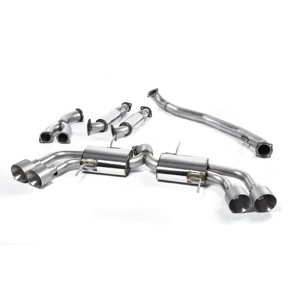 MILLTEK SSXNI011 Primary Cat-back Quad 127mm GT127 NISSAN GT-R R35 Photo-0 