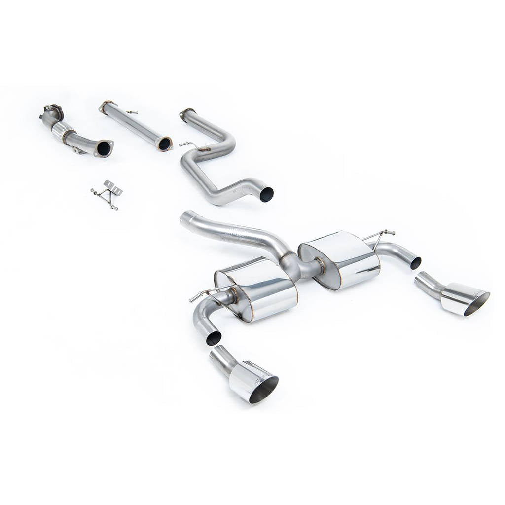 MILLTEK SSXFD087 Turbo-back excluding Hi-Flow Sports Cat Dual DTM FORD Focus MK2 RS 2.5T 305PS Photo-0 