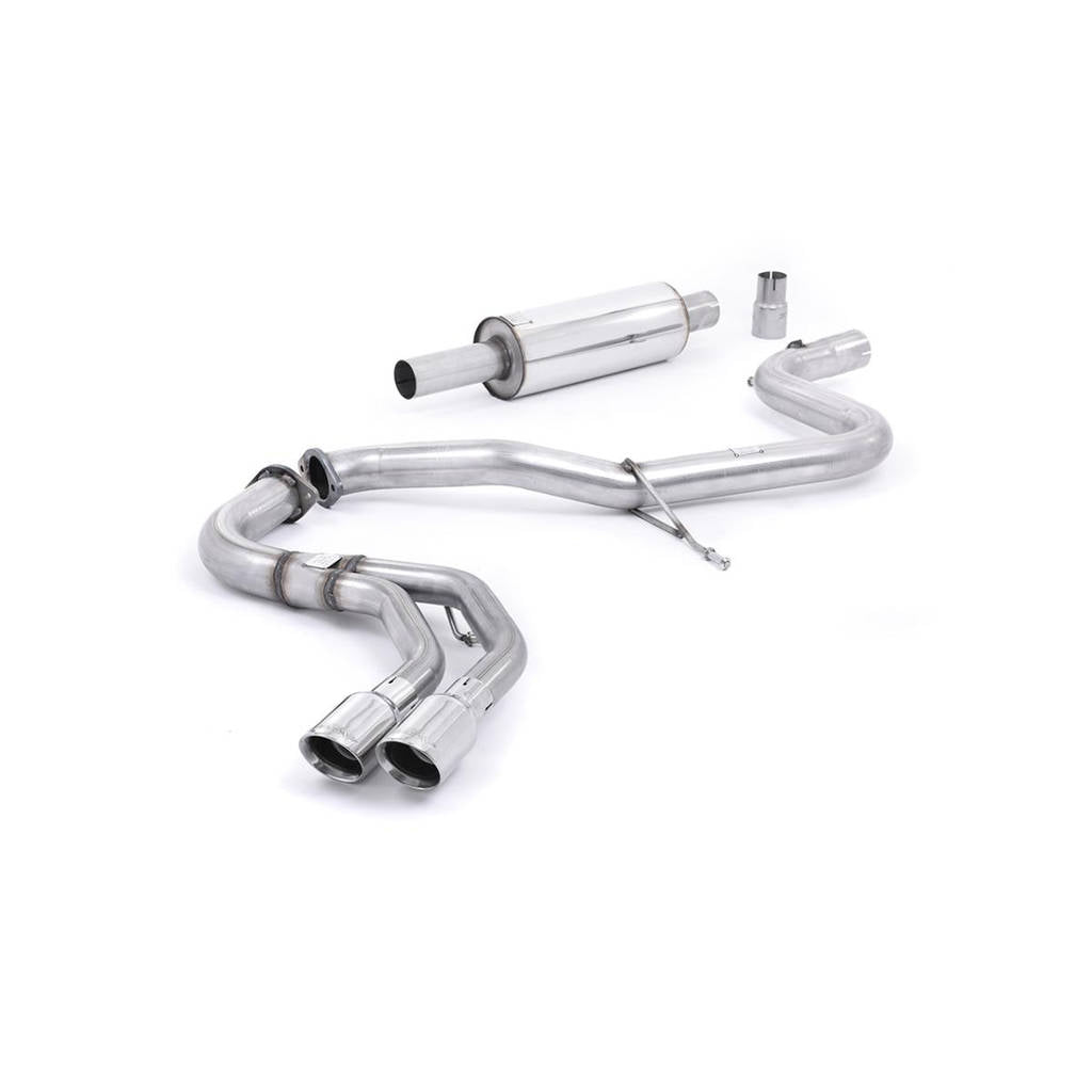 MILLTEK SSXAU358 Cat-back Twin 80mm GT80 ECA AUDI A3 2.0 TDI 150 MQB 2WD Photo-0 