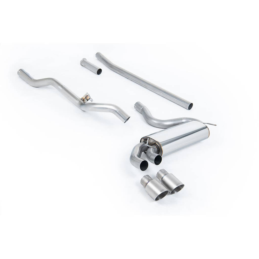 MILLTEK MCXAU110 Downpipe-back Twin 90mm GT90 AUDI Coupe UR quattro 10v Turbo Photo-0 
