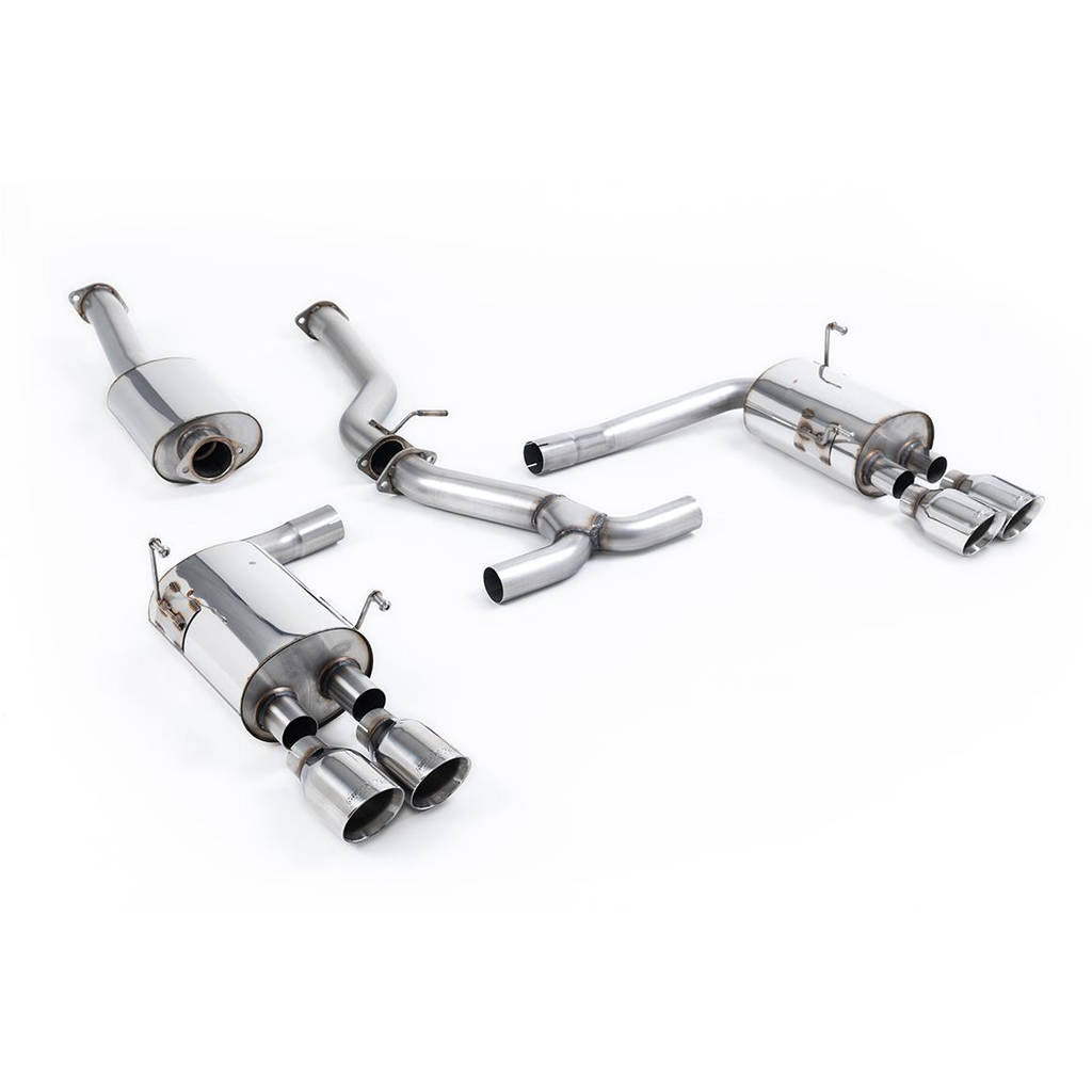 MILLTEK SSXSB046 Cat-back Quad 100mm GT100 ECA SUBARU Impreza WRX STi Saloon/Sedan Photo-0 
