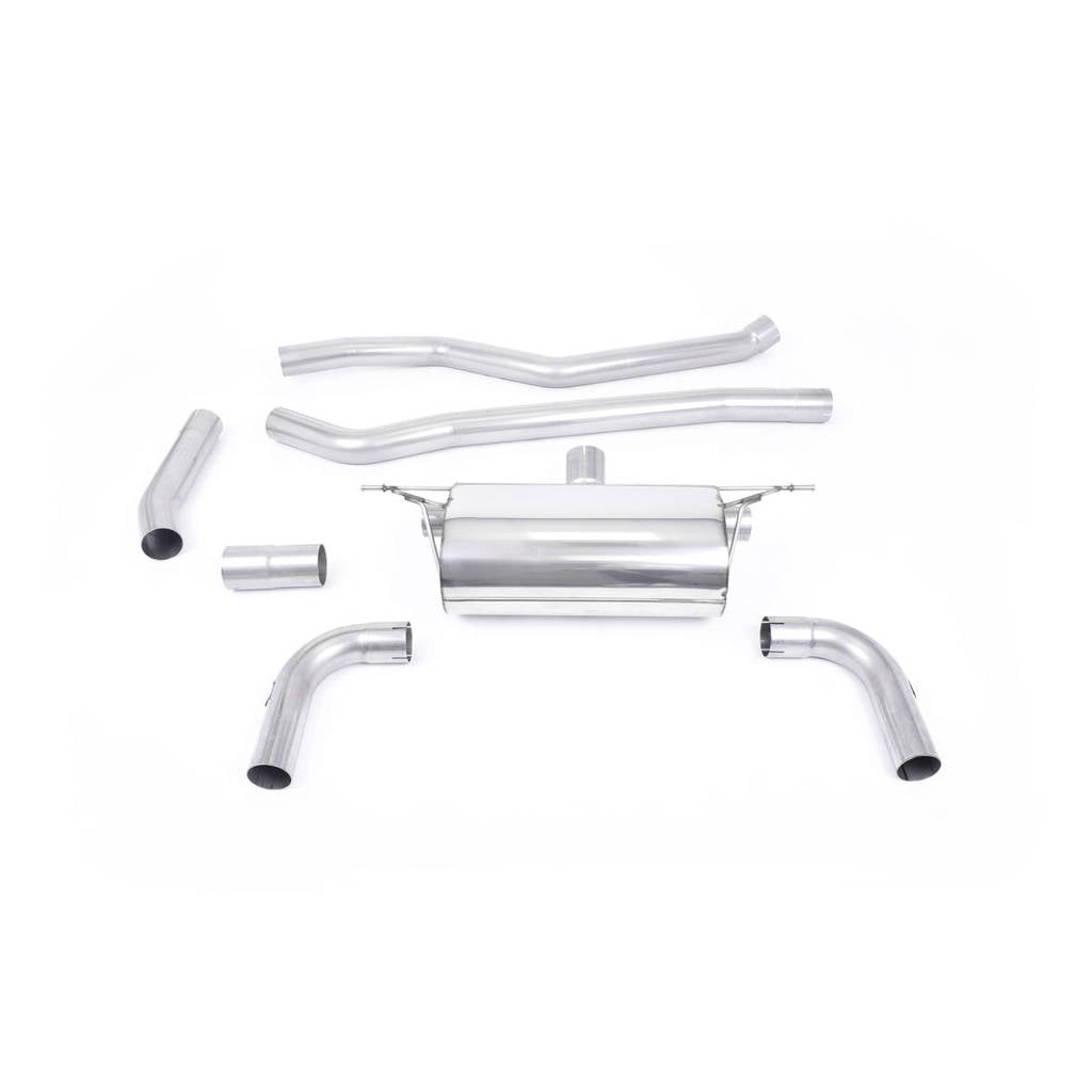 MILLTEK SSXBM1067 Cat-back Twin 90mm GT90 BMW 3 Series F30 320i L M Sport (Long Wheel Base - inc LCI) Photo-0 
