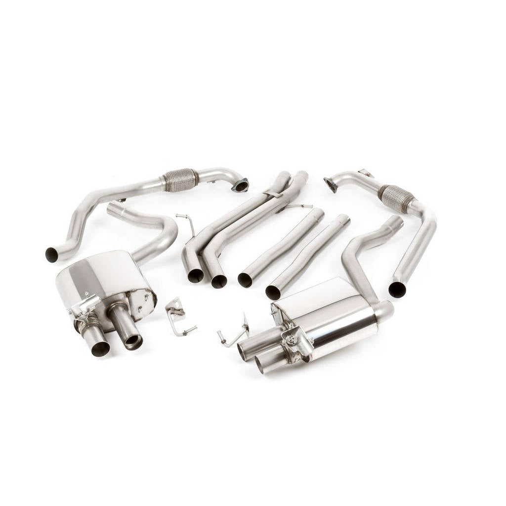 MILLTEK SSXAU713 Cat-back Quad 100mm GT100 AUDI S5 3.0 V6 Turbo Coupe Only B9 (Sport Diff Models Only) Photo-0 