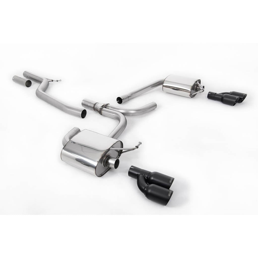 MILLTEK SSXAU662 Cat-back Twin 80mm GT AUDI A4 3.0 TDi B8 quattro Saloon and Avant Photo-0 