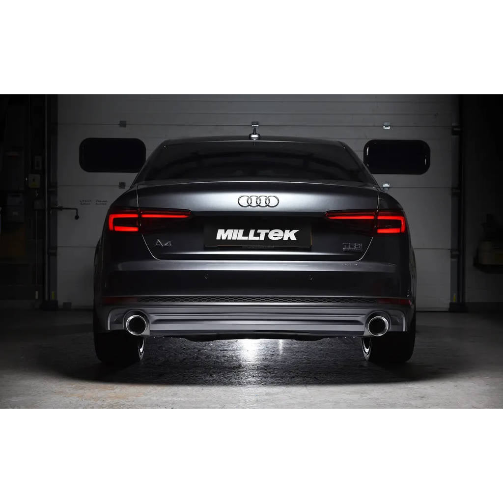 MILLTEK SSXAU608 Cat-back Dual GT100 ECA AUDI A4 2.0 TFSI B9 Quattro Saloon&Avant Photo-2 