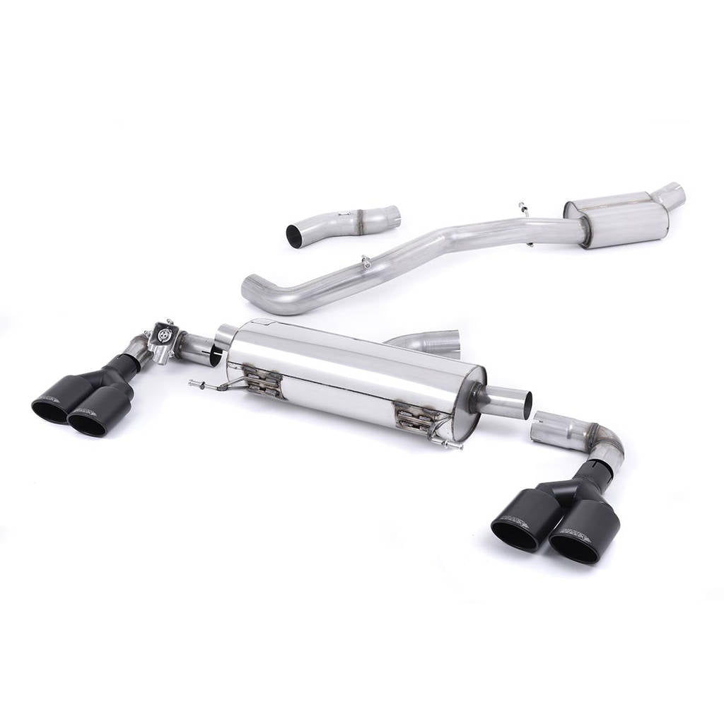 MILLTEK SSXAU489 Cat-back Black Oval ECA AUDI S1 2.0 TFSI quattro Photo-0 