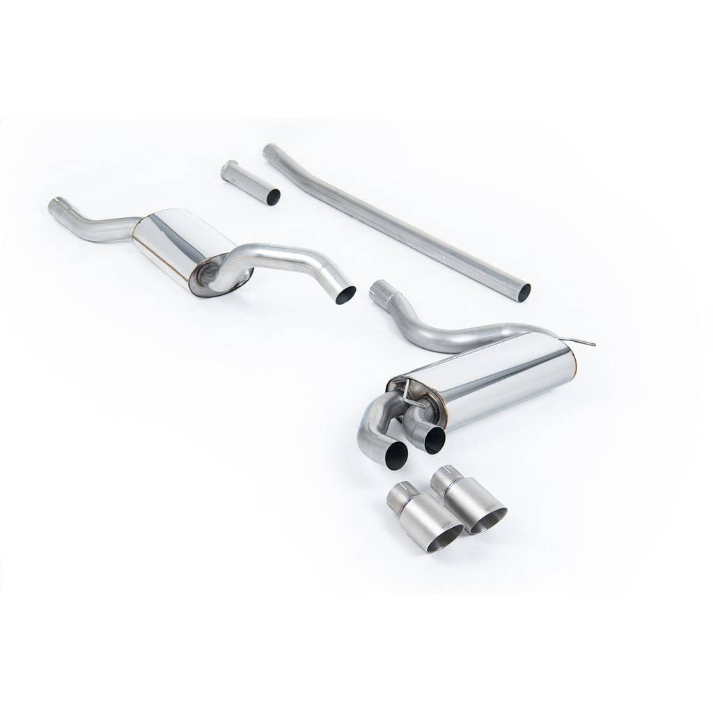 MILLTEK MCXAU109 Downpipe-back Twin 90mm GT90 AUDI Coupe UR quattro 10v Turbo Photo-0 