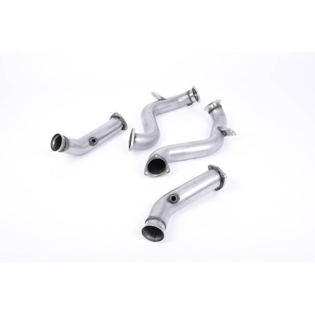 MILLTEK SSXMZ119 Large-bore Downpipes and Cat Bypass Pipes MERCEDES-Benz C-Class C63&C63 S (W205) Saloon 4.0 Bi-Turbo V8 Photo-0 