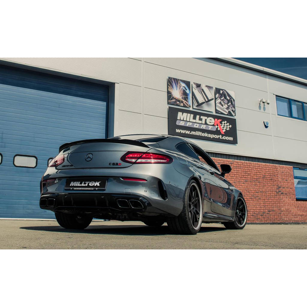 MILLTEK SSXMZ120 Rear Silencer(s) ECA MERCEDES-Benz C-Class C63&C63 S (W205) Saloon 4.0 Bi-Turbo V8 Photo-1 