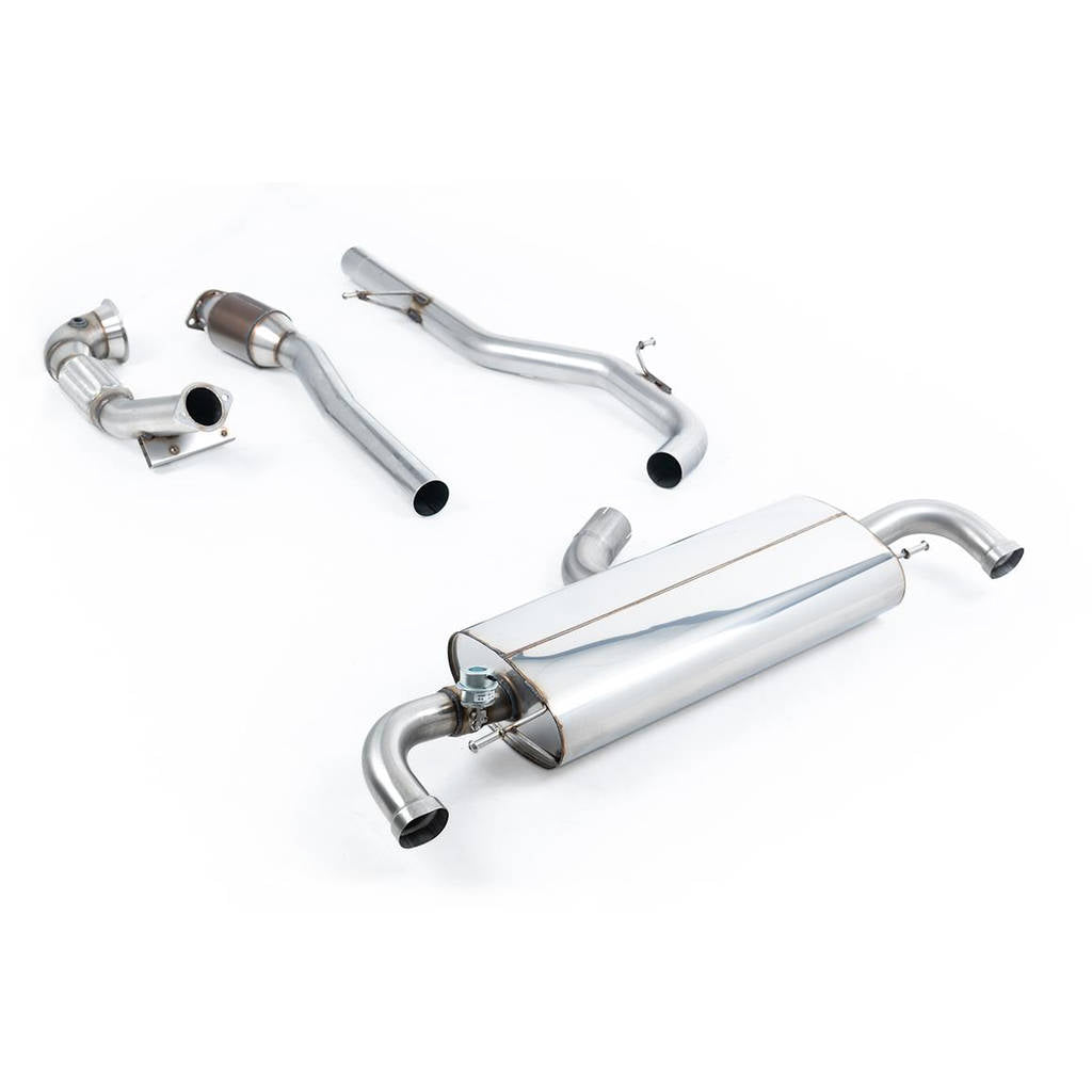 MILLTEK SSXAU250 Turbo-back including Hi-Flow Sports Cat AUDI TT Mk2 TT RS Coupé 2.5L TFSI quattro Photo-0 
