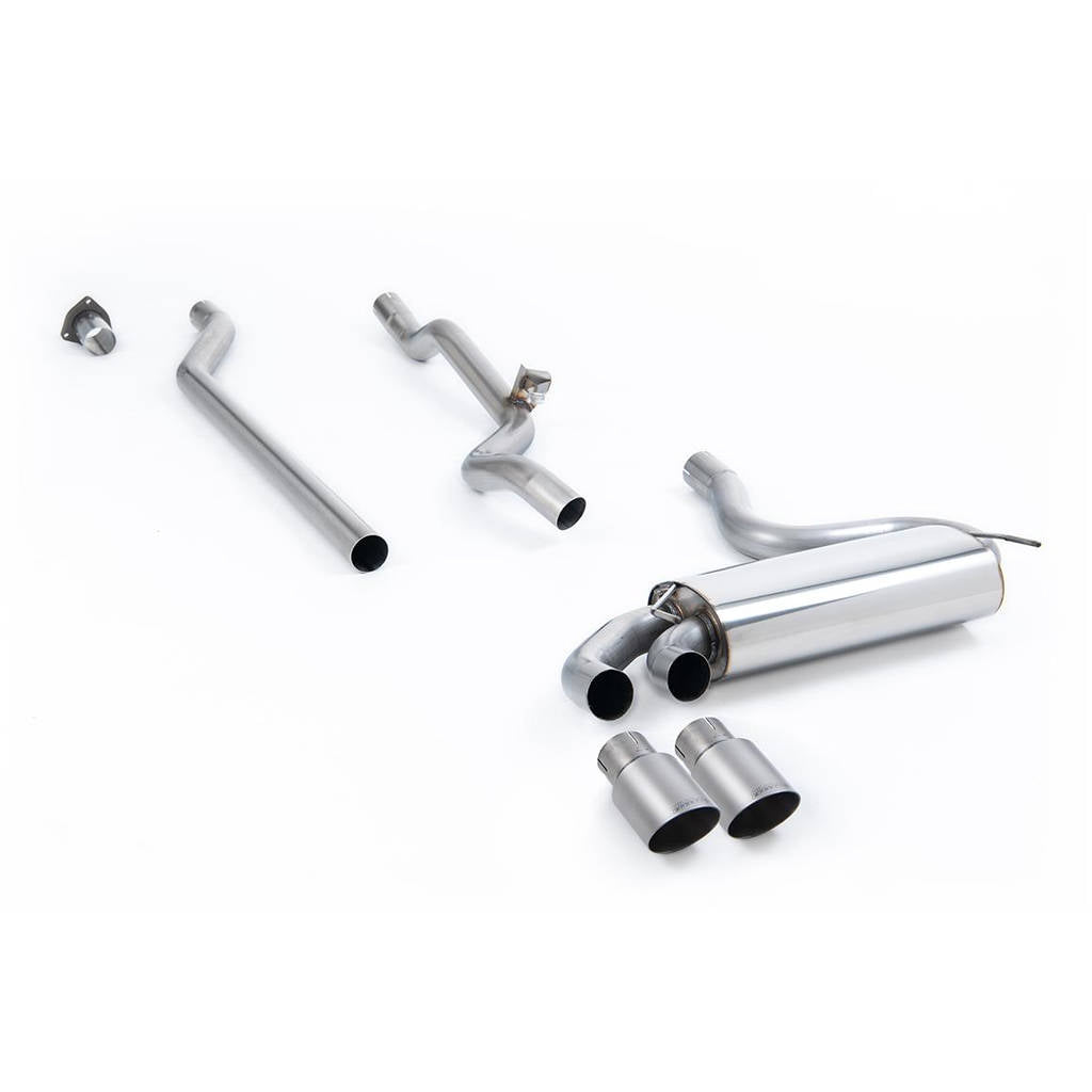 MILLTEK MCXAU112 Downpipe-back Twin 90mm GT90 AUDI Coupe UR quattro 20v Turbo Photo-0 
