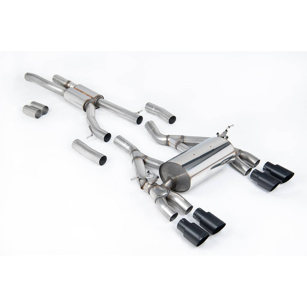 MILLTEK SSXBM993 Cat-back Quad 90mm GT90 ECA BMW 3 Series F80 M3 Saloon Photo-0 