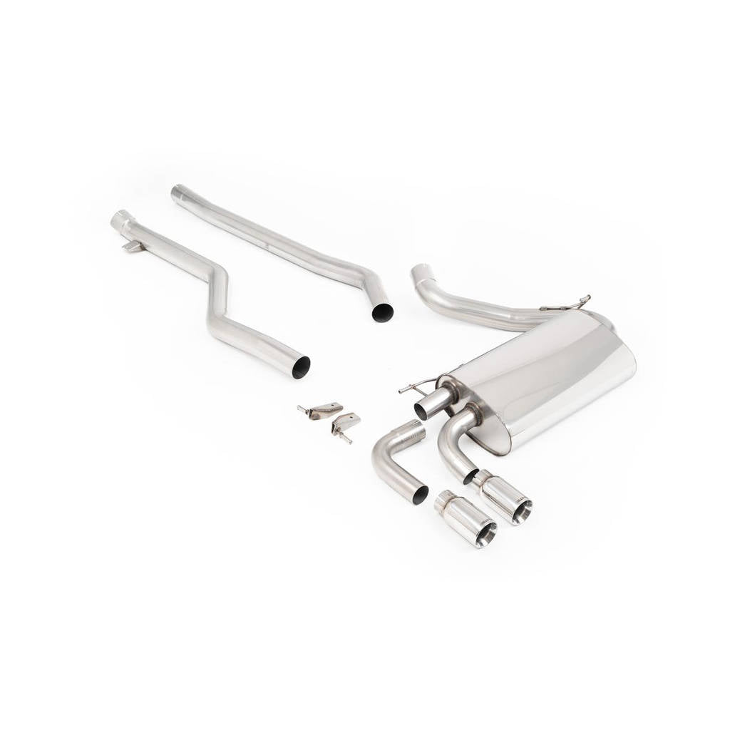 MILLTEK SSXBM1079 Cat-back Twin 76.2mm GT76 BMW 3 Series F30 320i M Sport (Inc LCI) Photo-0 