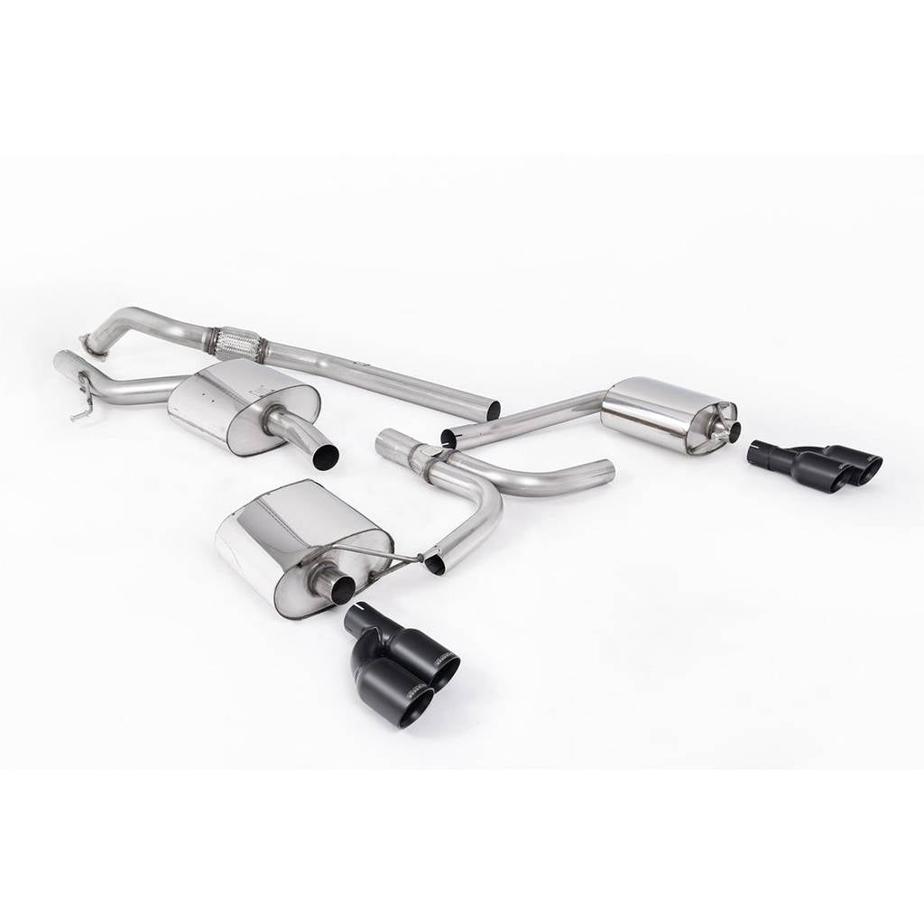 MILLTEK SSXAU665 Cat-back Twin 80mm GT AUDI A4 2.0 TFSI S line B8 (2WD and quattro Tiptronic-only) Saloon&Avant Photo-0 