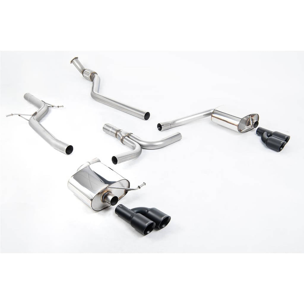 MILLTEK SSXAU666 Cat-back Twin 80mm GT AUDI A4 2.0 TFSI S line B8 (2WD and quattro manual-only) Saloon&Avant Photo-0 