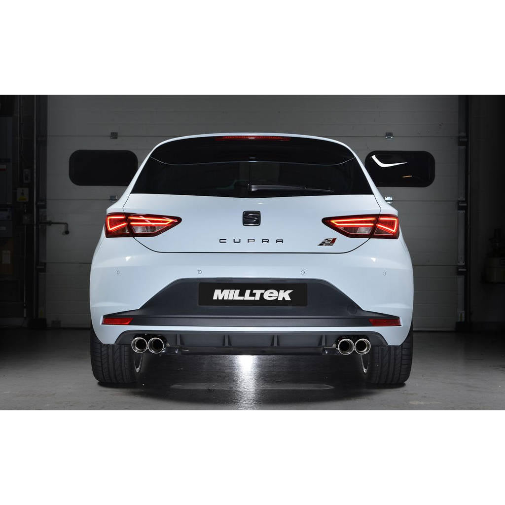 MILLTEK SSXSE166 Cat-back Twin 80mm GT80 ECA SEAT Leon Cupra 280 290&300 2.0 TSI Photo-2 