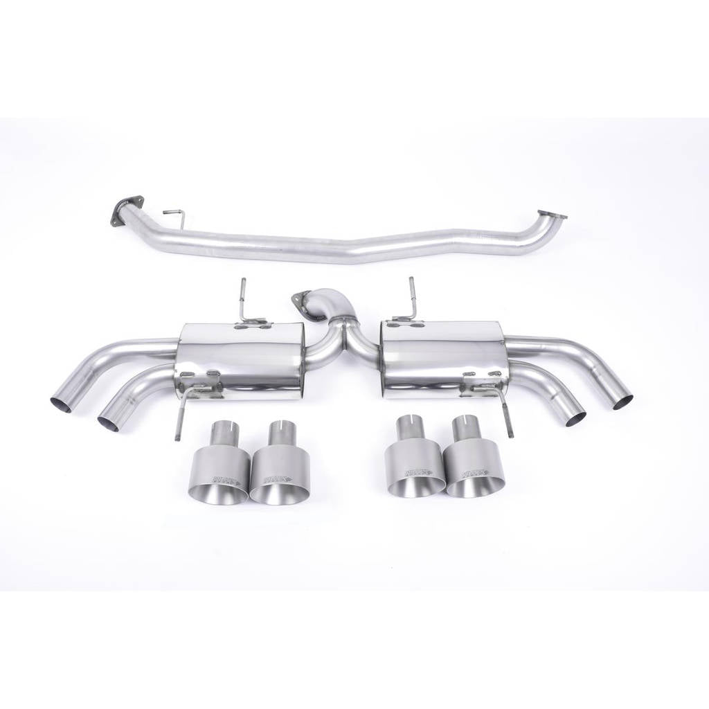 MILLTEK SSXNI007 Secondary Cat-back Quad 127mm GT127 NISSAN GT-R R35 Photo-0 