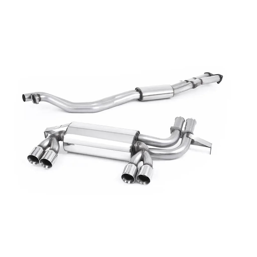 MILLTEK SSXBM462 Cat-back Quad 80mm Special BMW 3 Series E46 M3 3.2 Coupe - Cabriolet Photo-0 