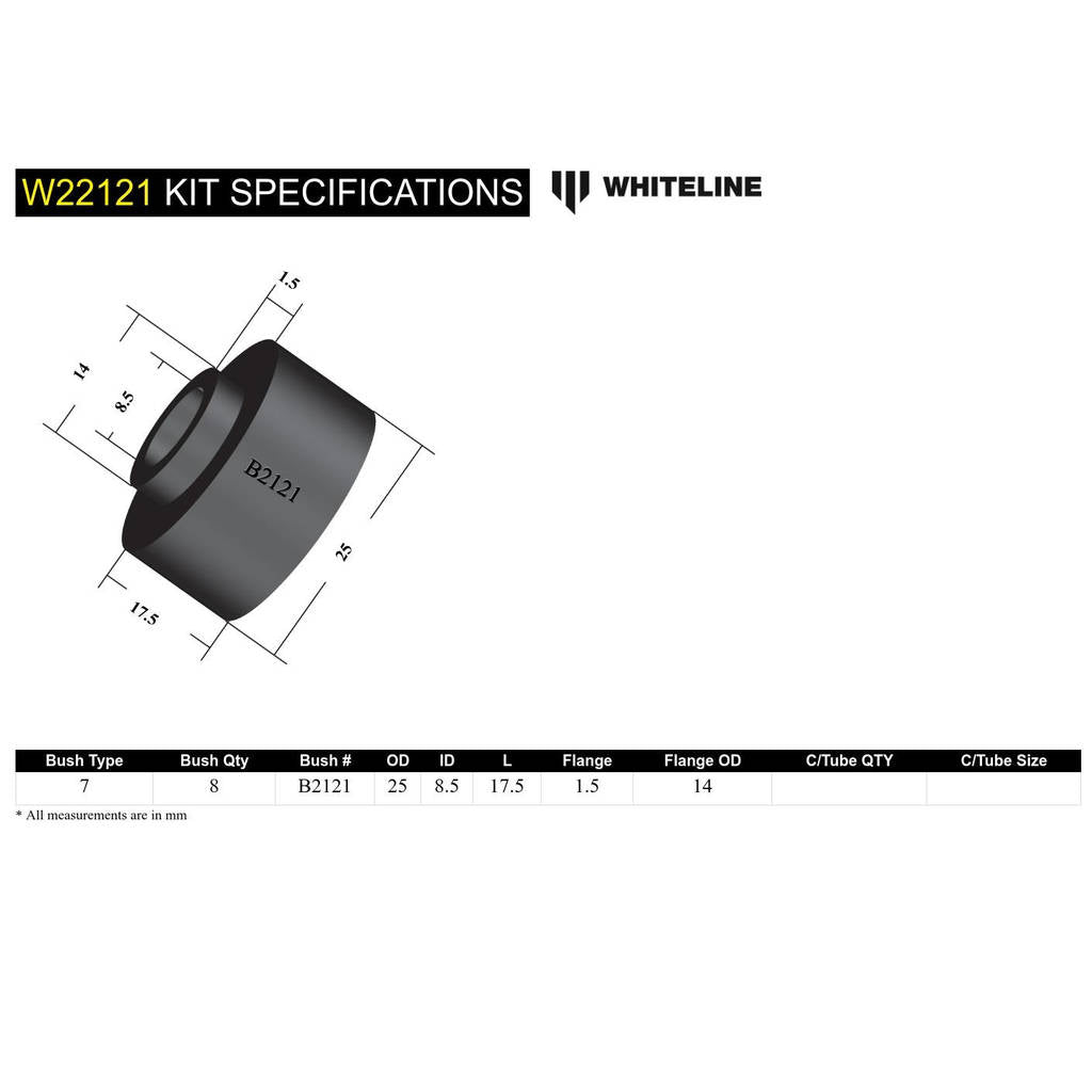 WHITELINE W22121 Sway Bar Link Bushing Photo-4 