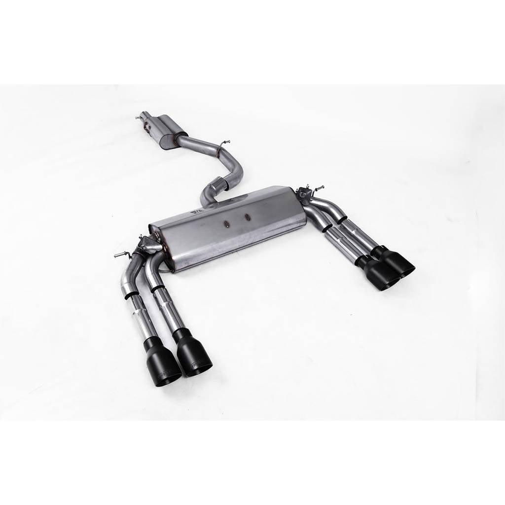 MILLTEK SSXAU475 Cat-back Quad 100mm GT100 ECA AUDI S3 2.0 TFSI quattro Saloon&Cabrio 8V Photo-0 