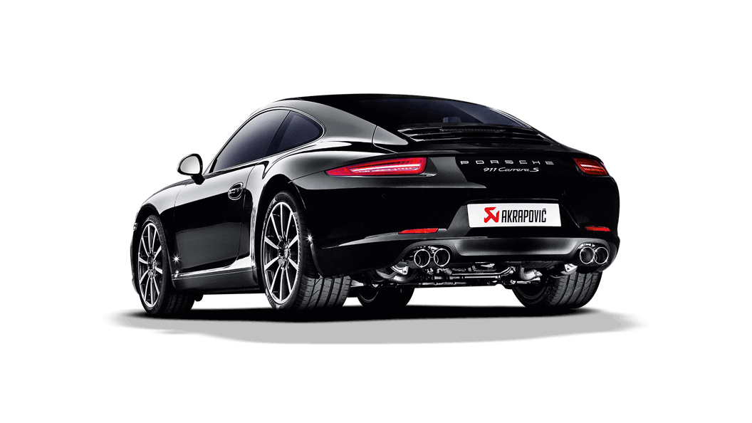 AKRAPOVIC S-PO991SO-HT/1 Slip-On Line (Titanium) PORSCHE 911 Carrera Cabriolet/S/4/4S/GTS (991) 2012-2015 EC Approval Photo-1 