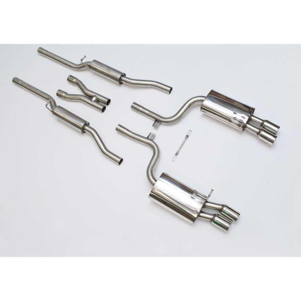 MILLTEK SSXAU046 Cat-back Twin 76.2mm Special AUDI S4 4.2 V8 quattro B7 Saloon/Sedan Avant&Cabriolet Photo-0 