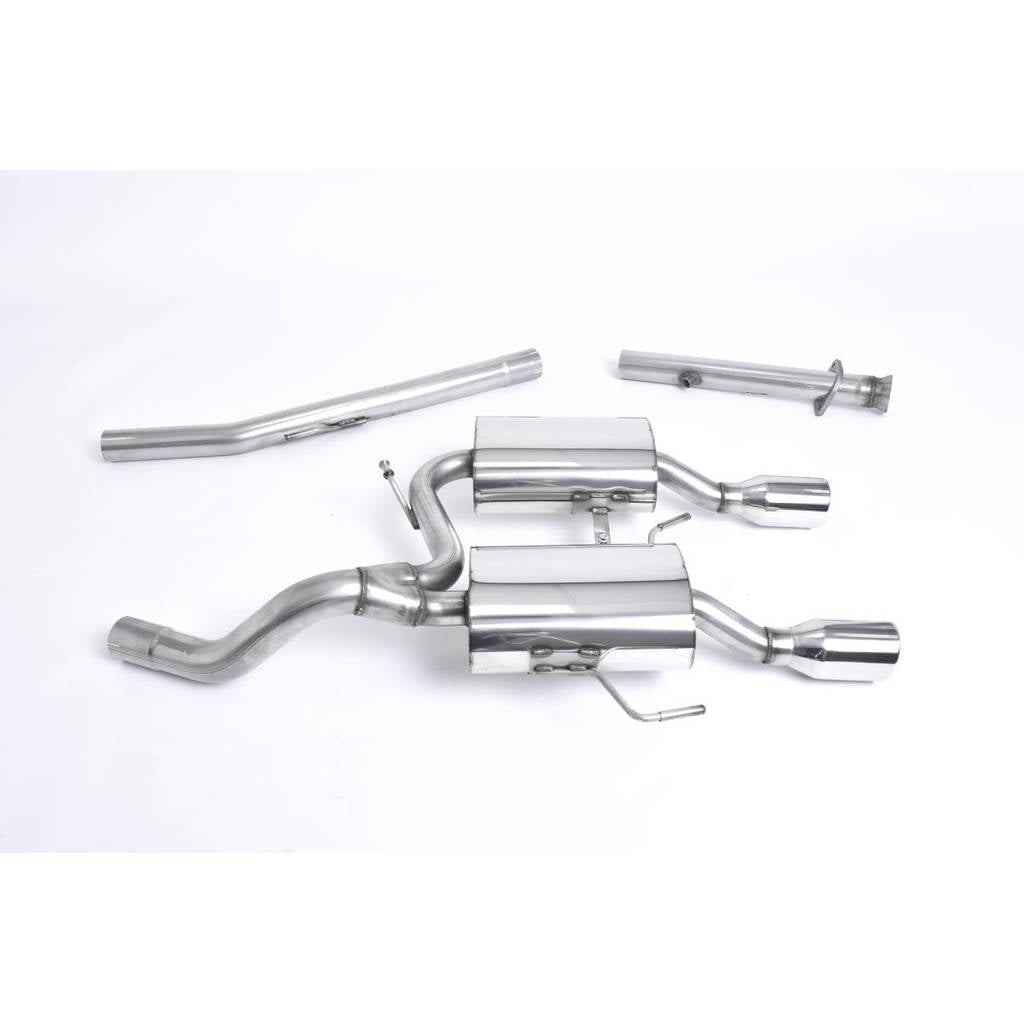 MILLTEK SSXRN416 Full System (including Cat Replacement Pipe) Dual 90mm Jet RENAULT Clio 182 2.0 16v Photo-0 