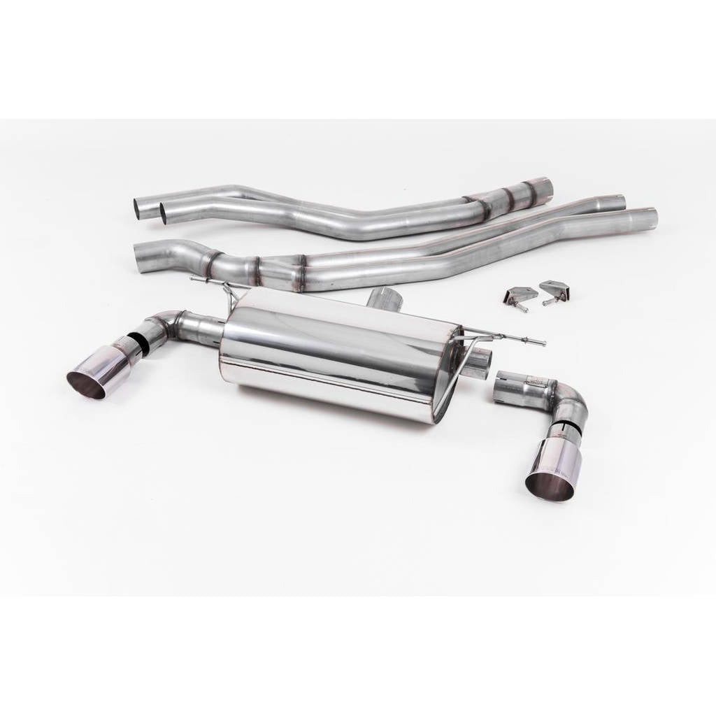 MILLTEK SSXBM1040 Cat-back Twin 90mm GT90 BMW 1 Series M140i 3&5 Door (F20&F21 LCI) Photo-0 