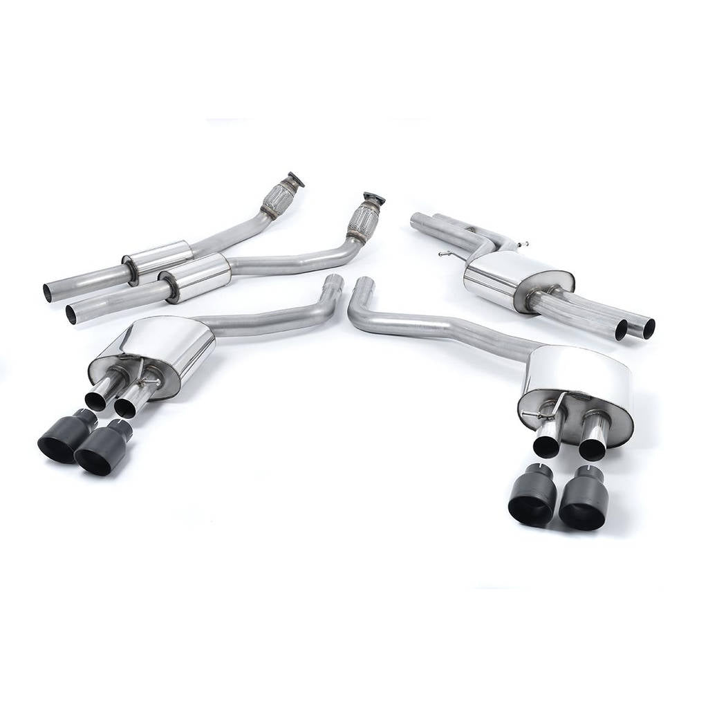 MILLTEK SSXAU560 Cat-back Quad 100mm GT100 ECA AUDI S6 4.0 TFSI C7 quattro Photo-0 
