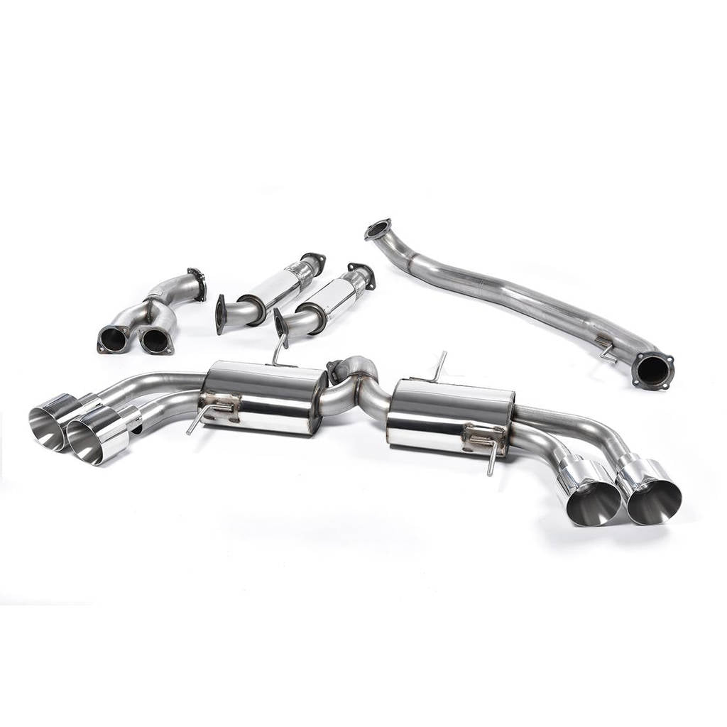 MILLTEK SSXNI010 Primary Cat-back Quad 127mm GT127 NISSAN GT-R R35 Photo-0 