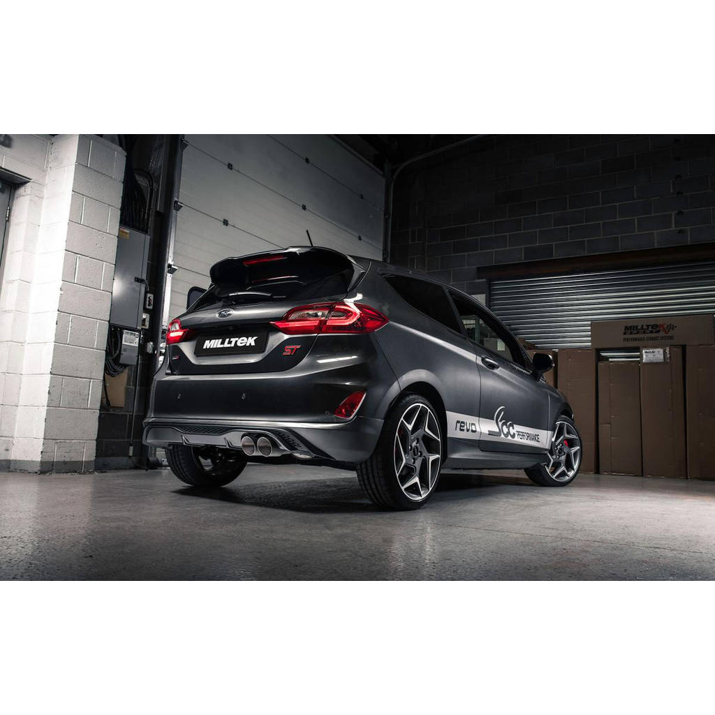 MILLTEK SSXFD258 Cat-back Twin 90mm GT90 ECA FORD Fiesta Mk8 ST 1.5 EcoBoost 200PS Photo-1 