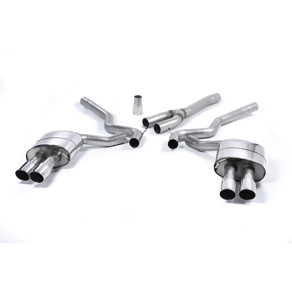 MILLTEK SSXFD182 Cat-back Quad 90mm GT90 FORD Mustang 2.3 EcoBoost (Fastback) Photo-0 