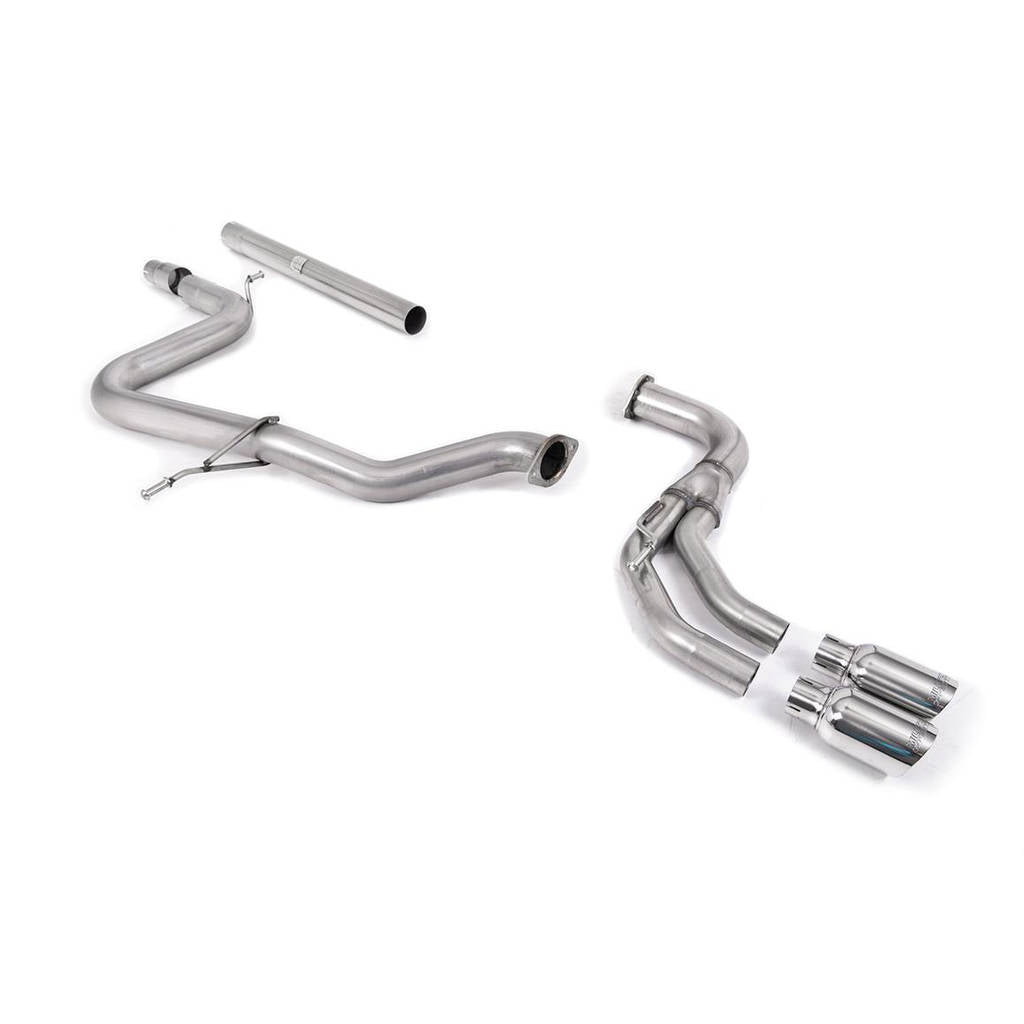 MILLTEK SSXAU359 Cat-back Twin 80mm GT80 AUDI A3 2.0 TDI 150 MQB 2WD Photo-0 