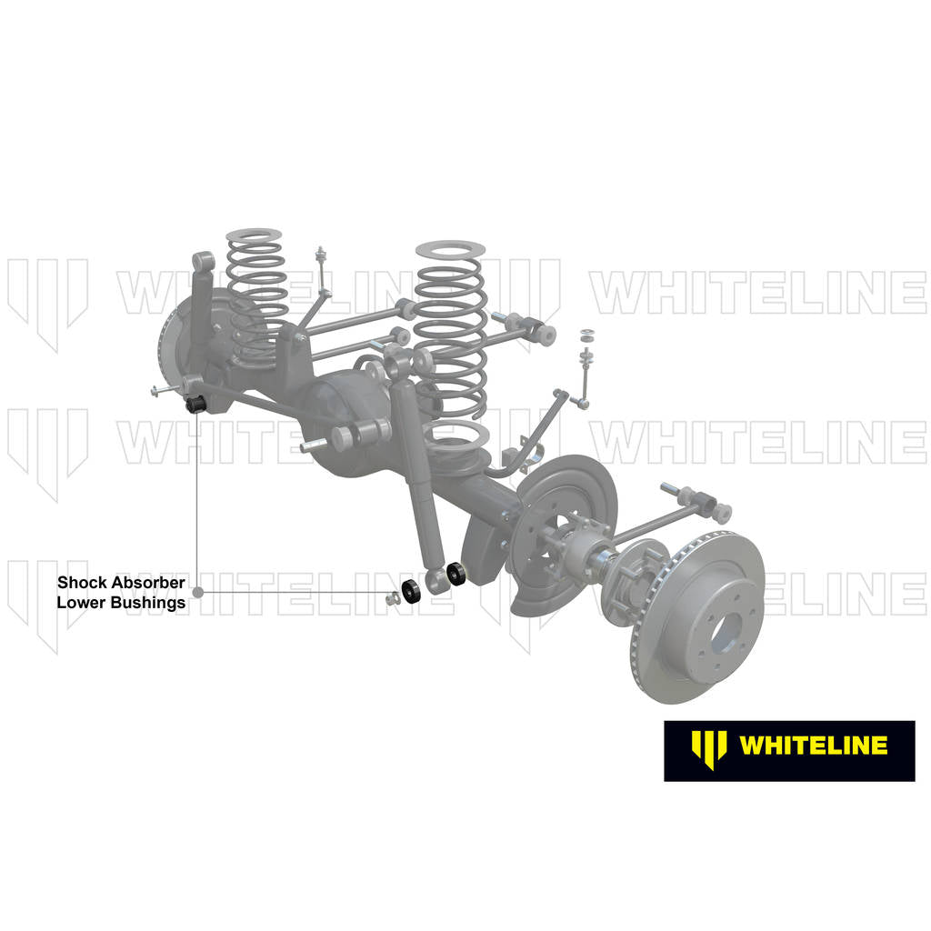 WHITELINE W31902 Rear Shock Absorber - Lower Bushing Kit for Nissan Patrol GQ/Ford Maverick DA Photo-1 