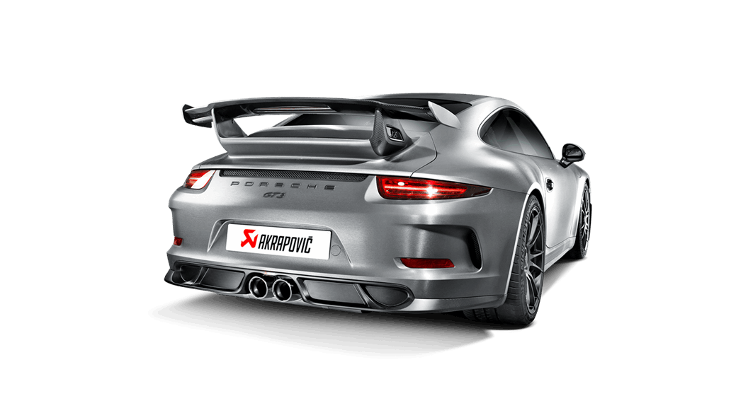 AKRAPOVIC MTP-PO997GT3H/1 Slip-On Line (Titanium) for PORSCHE 911 GT3 / GT3RS (991 / 997 / 997 FL) 2006-2017 EC Approval Photo-1 