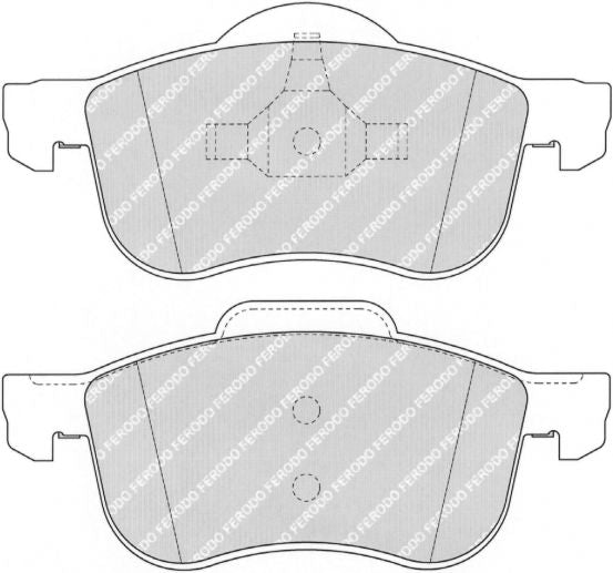 FERODO FCP1382H Front Brake Pads DS2500 for VOLVO S60 / S80 / V70 Photo-0 