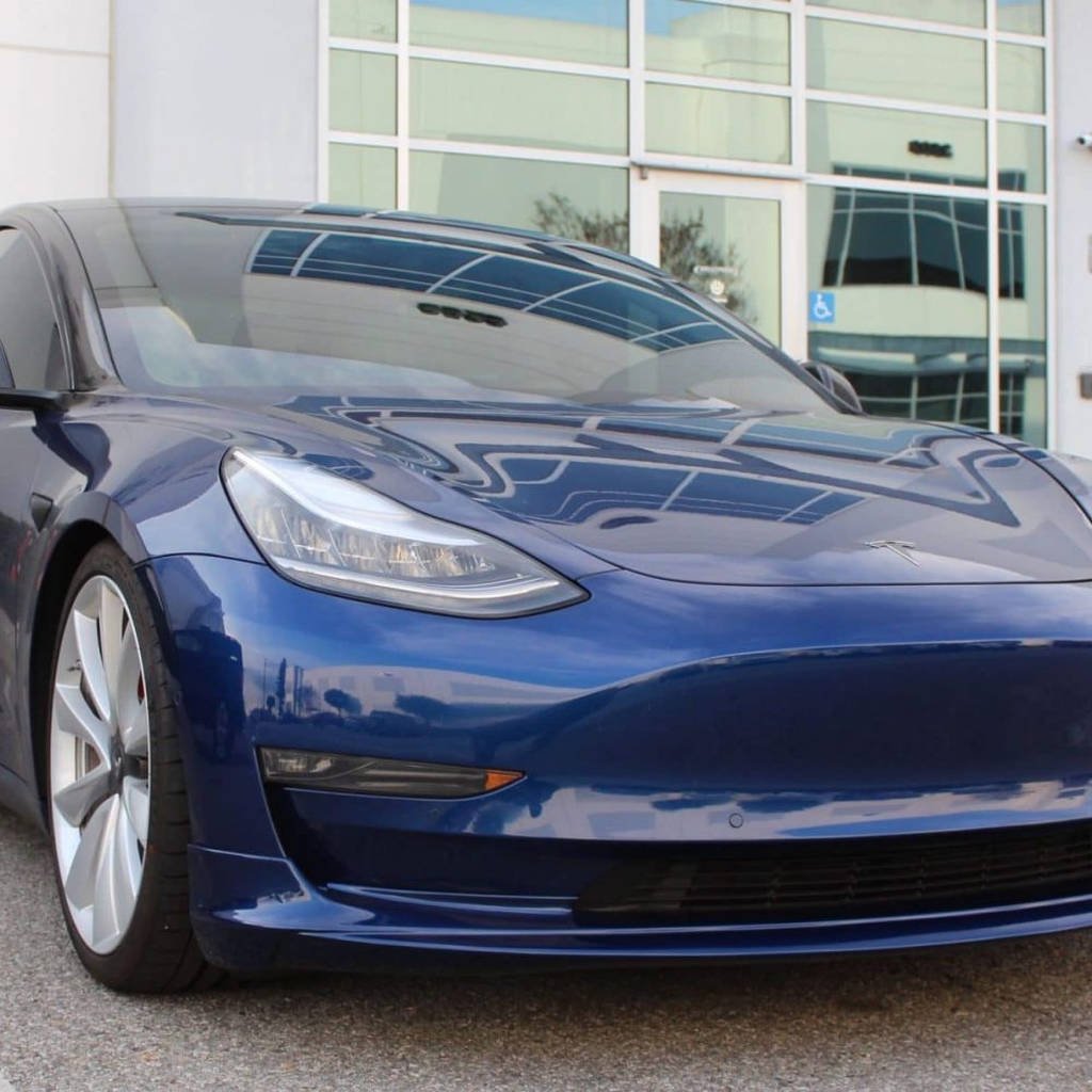 UNPLUGGED PERFORMANCE UP-M3-301-1.1 Front Spoiler Urethane for TESLA Model 3 Photo-9 