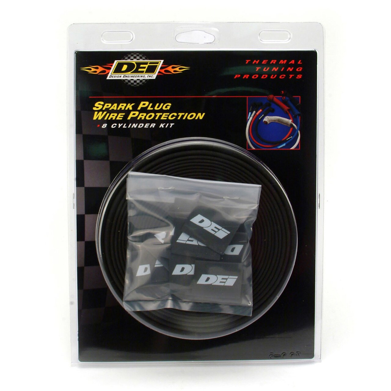 DEI 010612 Protect-A-Wire 8 Cylinder Black Photo-0 