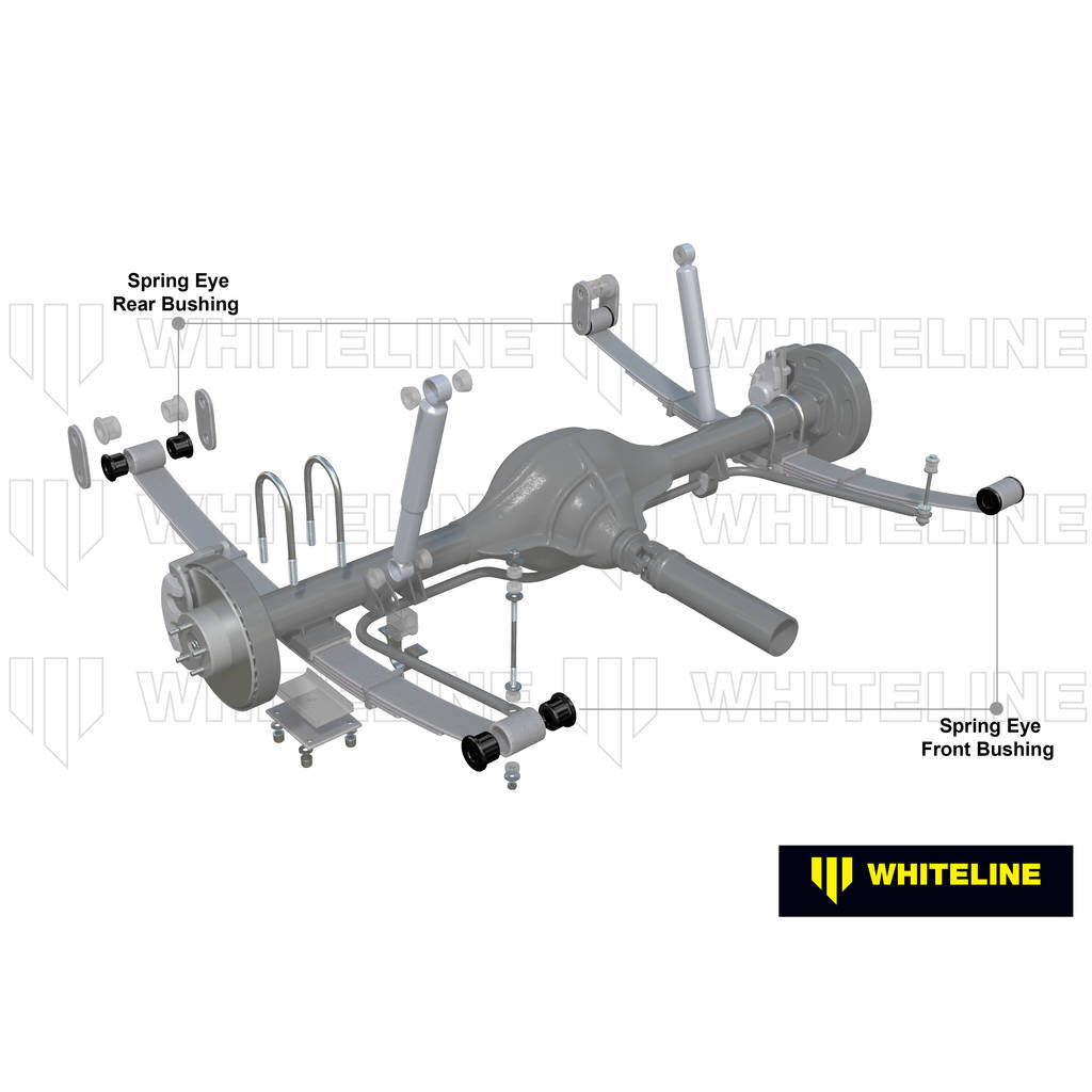 WHITELINE W72167 Leaf Spring - Front/Rear Eye Bushing Kit for Daihatsu Feroza, Rocky/Rugger Photo-1 