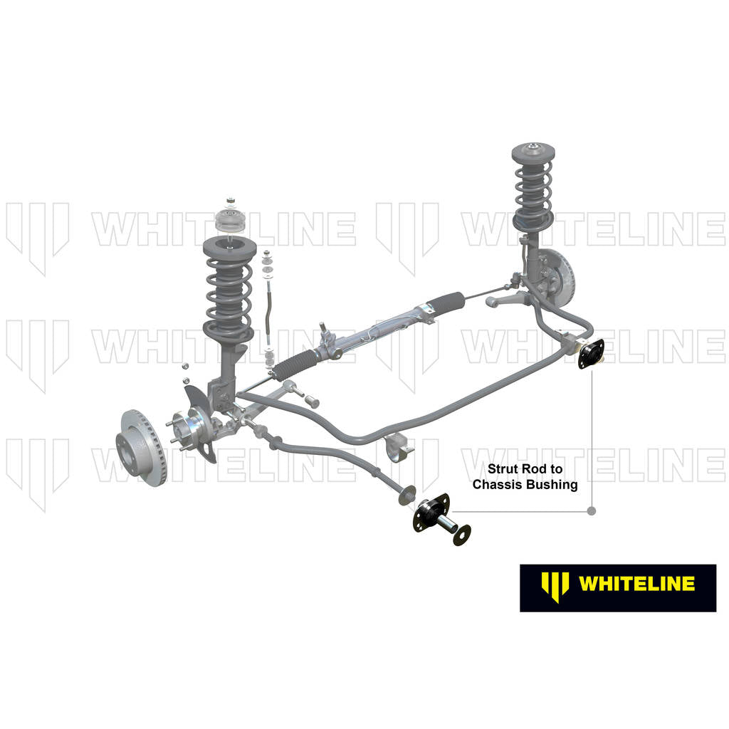 WHITELINE W81198 Front Strut Rod - To Chassis Bushing Kit for Hyundai Excel, Mitsubishi Colt/Mirage Photo-1 