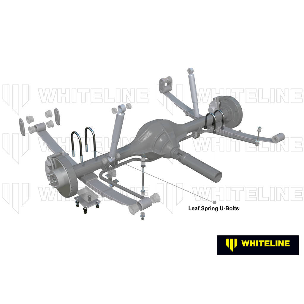 WHITELINE KUB104 Universal U Bolts - ID=75mm, L=270mm, Thread=M12 - round top Photo-1 