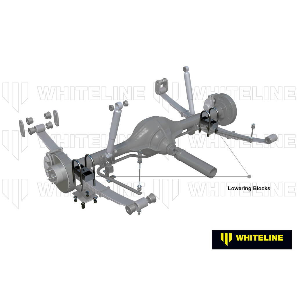 WHITELINE KLB105-20 Rear Lowering Block - Kit 2" for Ford Falcon/Fairlane XR-XF 8cyl Photo-1 