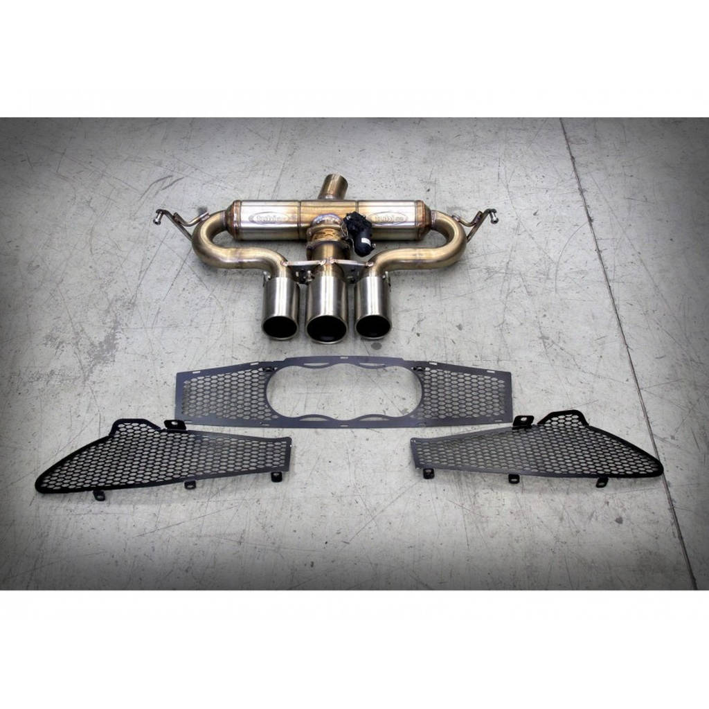 TUBI STYLE TSALF4C13.050.VC 4C THREE CENTRAL TIPS EXHAUST SYSTEM WITH EXCU AND GRIDS Photo-1 