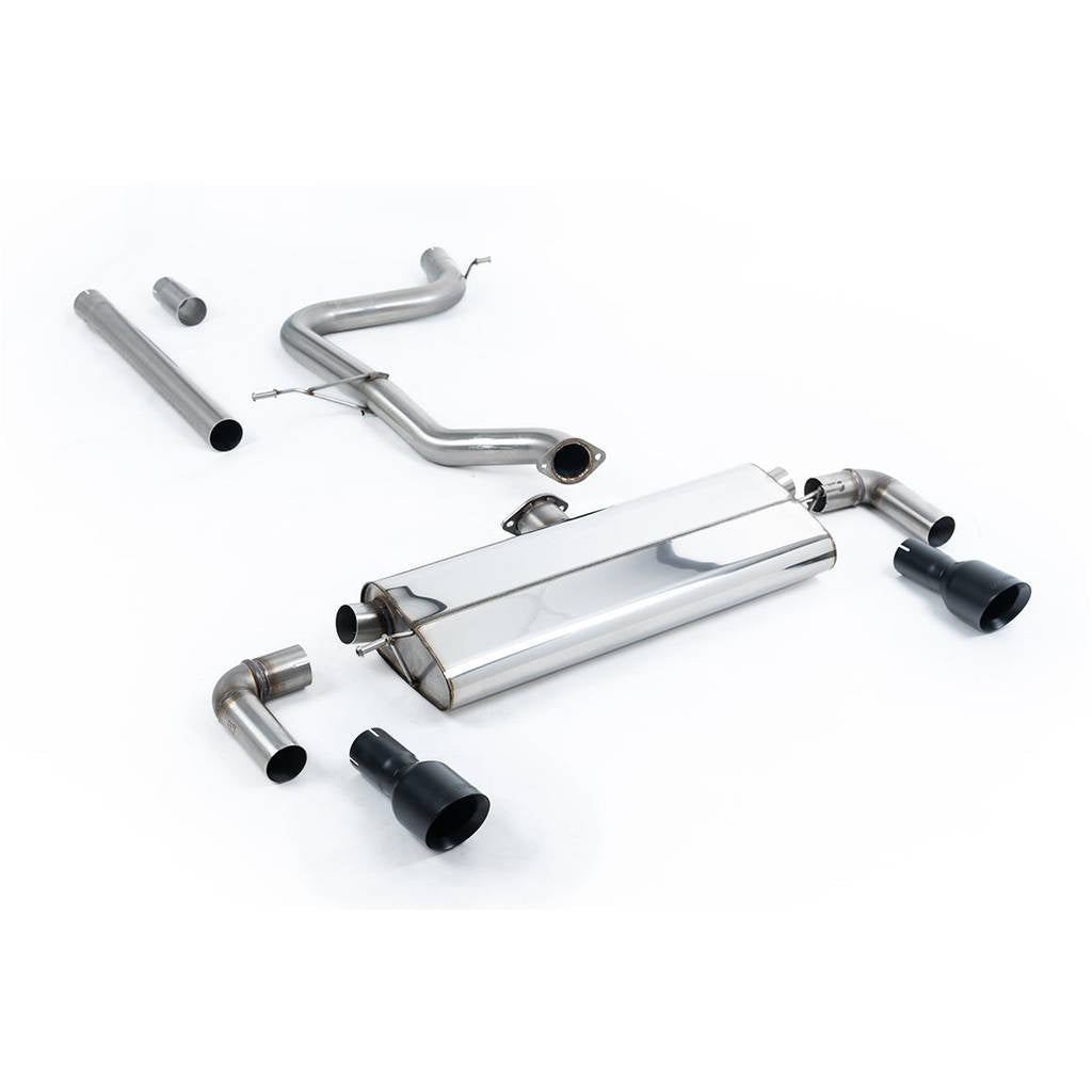 MILLTEK SSXVW529 Cat-back Dual 100mm GT100B VW Golf Mk7.5 1.5TSI Evo GT & R-Line Photo-0 