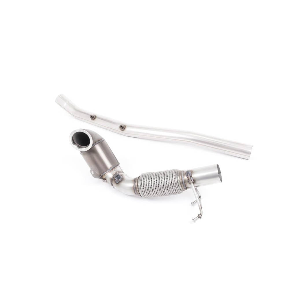 MILLTEK SSXVW512 Large Bore Downpipe and Hi-Flow Sports Cat AUDI S3 2.0 TFSI quattro 3-Door 8V.2 Photo-0 